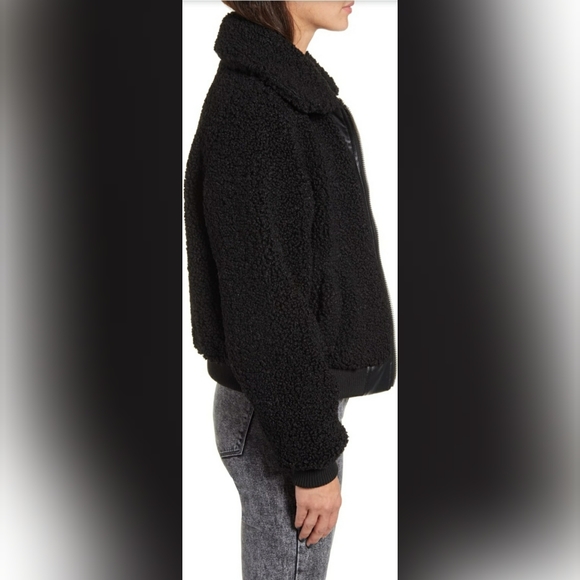 Faux Shearling Bomber Jacket NWT - Picture 4 of 6